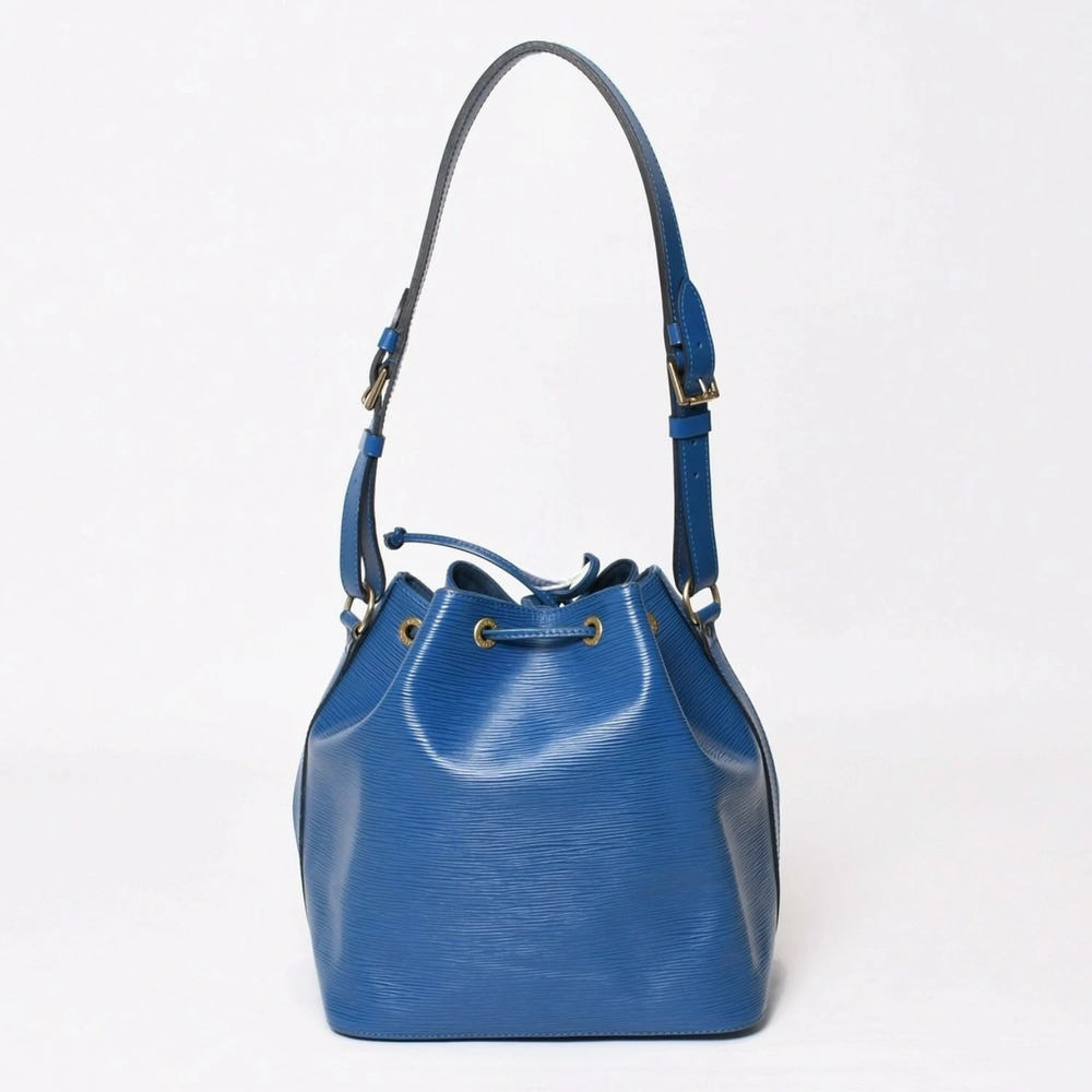 LOUIS VUITTON Epi Hobo Bag Leather Blue